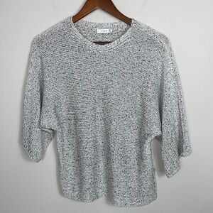 Lush knit stone color poofy soft sweater women size small